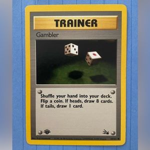 1st edition Pokémon Trainer Card, Gambler